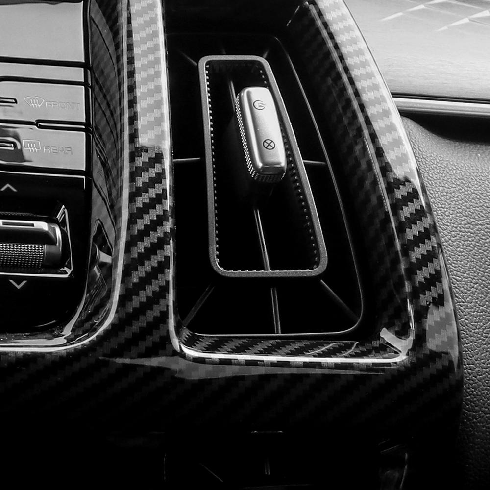 Для Kia Sorento MQ4 2026-2026 Крышка вентиляционного отверстия кондиционера центральной консоли из углеродного волокна Отделка приборной панели кондиционера LHD