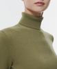 MUSINSA STANDARD WOMAN Women'S Ribbed Slim Turtleneck Knit [Light Moss]