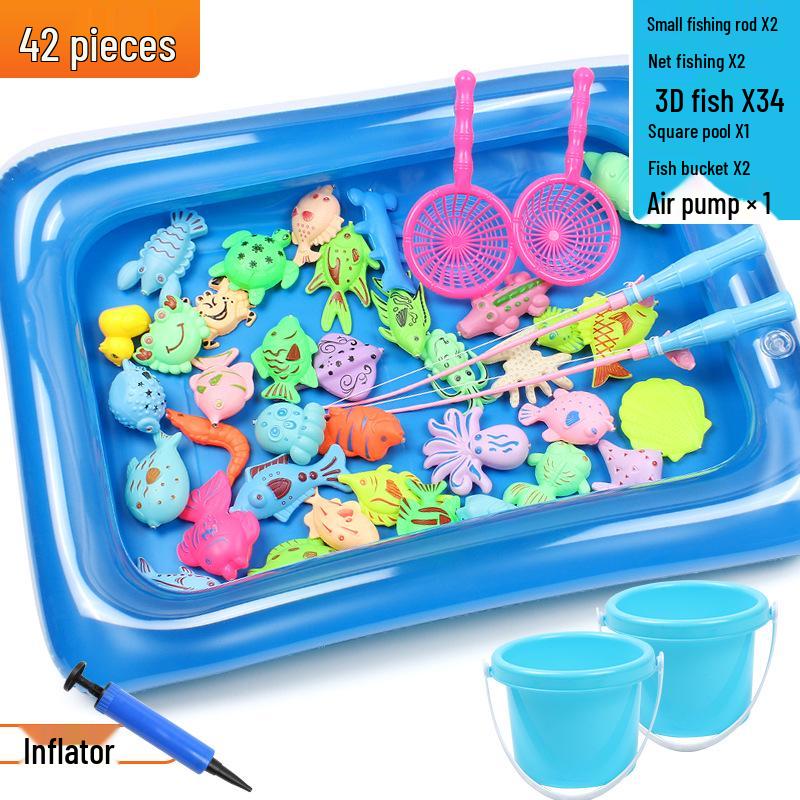Детский магнитный набор для рыбалки – Летняя развивающая ролевая игра для детей