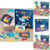 Wooden Puzzle Game For Kids With Colorful Blocks For Brain Development And Family Play