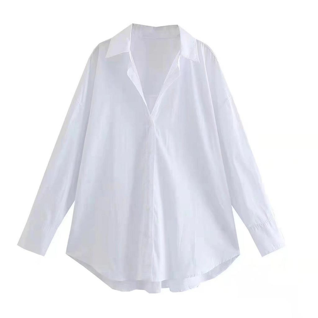 Fashion Women's Casual Long-sleeved Shirt Loose Top
