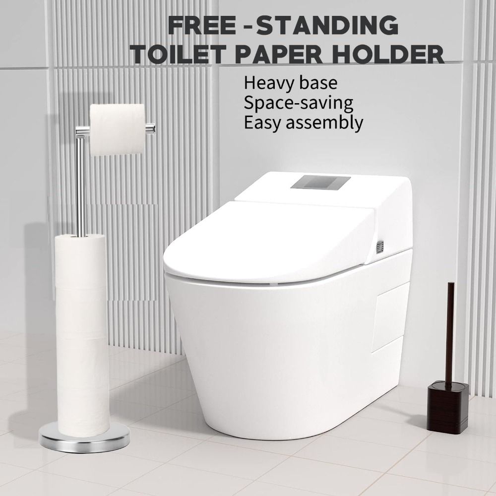 Напольный держатель для туалетной бумаги, устойчивое основание, напольная стойка для рулонов бумаги, хранение бумаги
