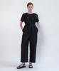NEBELEVERYWEAR Хлопковый комбинезон с плиссировкой_Черный