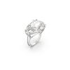 Swarovski Кольцо Mesmera Solid Design с родиевым покрытием и кристаллами для женщин Белый 5610376