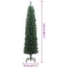 Artificial Christmas Tree with 300 LEDs and Stand Green 210 cm