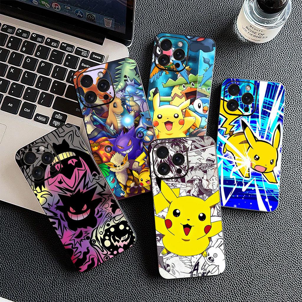 Phone Cover P-Pokemons GO Gengar P-Pikachus for Xiaomi Redmi Note 12 10 11 9 8 Pro 10C 12C 9T 9A Note11 Note12 5G 4G Soft Case