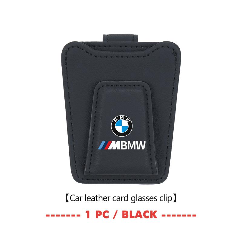 Leather Car Sun Visor Glasses Clip Hanging Sunglasses Organizer Holder Accessories For BMW E87 E70 E91 E30 G20 E92 E93 E60 E46