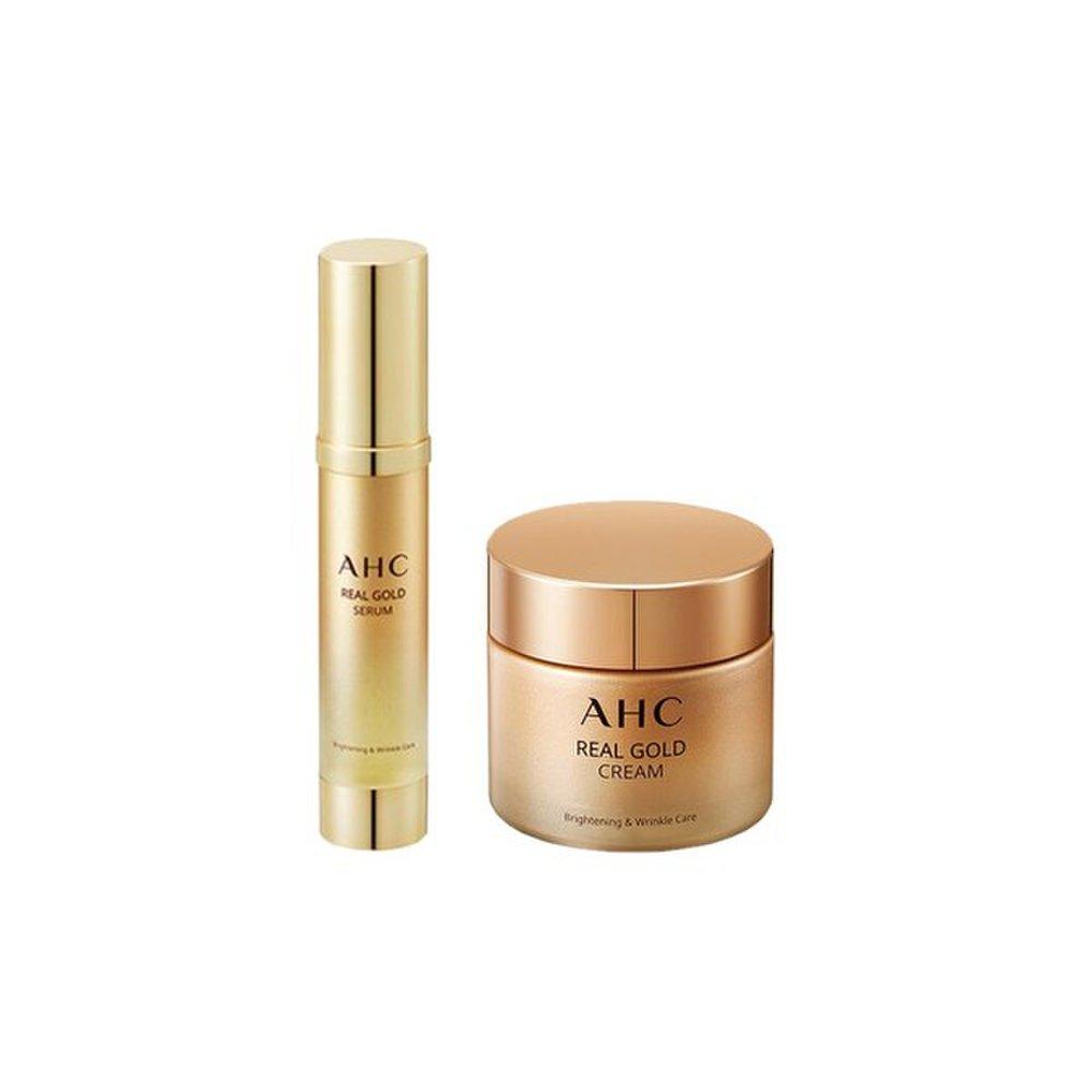 AHC Real Gold 2 типа сыворотка 25мл + крем 50мл