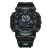 Man Dual Display Quartz Watch for Kids Waterproof Sport Children Anti-Shock Boy Digital Wristwatches+Gift Box