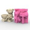 Силиконовая форма 3D Медведь для цветочных горшков Форма Бетон Цемент Эпоксидная смола Формы