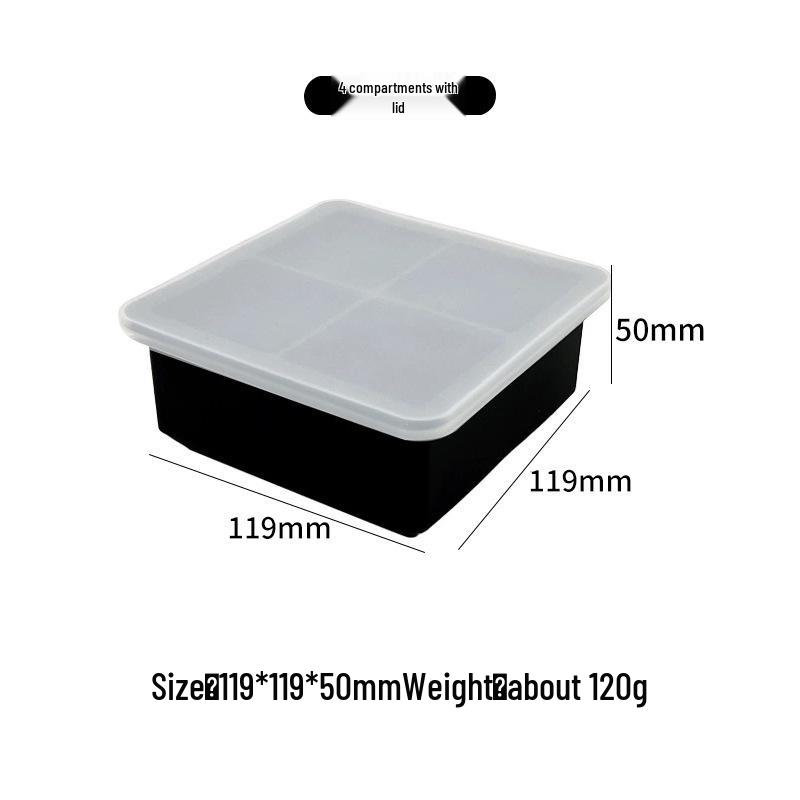 Premium Honeycomb Silicone Ice Cube Tray with Storage Box