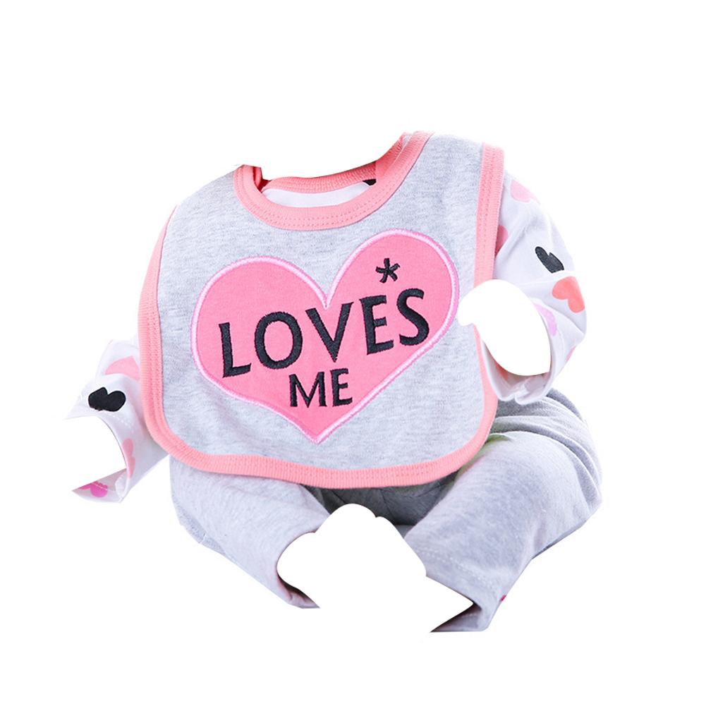 Одежда для куклы Reborn, игрушка, розовое сердце, наряд (Комбинезон 22''-23'' для девочек, штаны для кукол Reborn, одежда T6O9