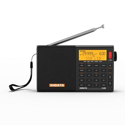 Портативное радио XHDATA FM AM SW LW Wide FM Air Band SSB BCL DSP RDS карманное радио с высокой чувствительностью, работающее от небольшой батареи, с функцией сна и перезаряжаемым аккумулятором