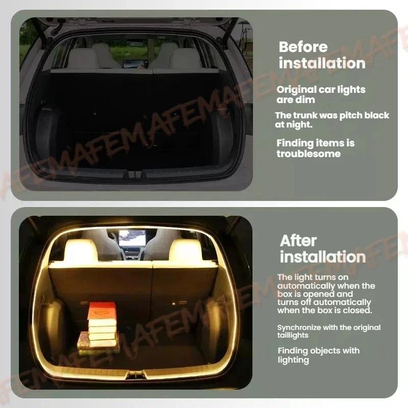 For BMW X1/IX1 X2/IX2 X3/IX3 trunk light modification light Atmosphere lights White warm white Rear Trunk LED Light Bar