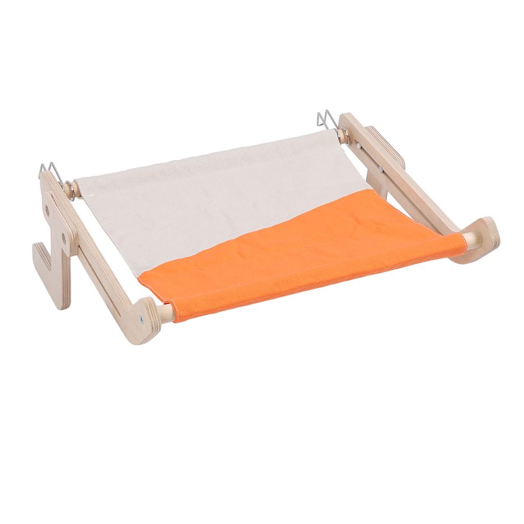 Cat Window Perch Wood Window Hanging Pet Hammock Sturdy Frame Cat Sleeping Bed Seat Shelves for