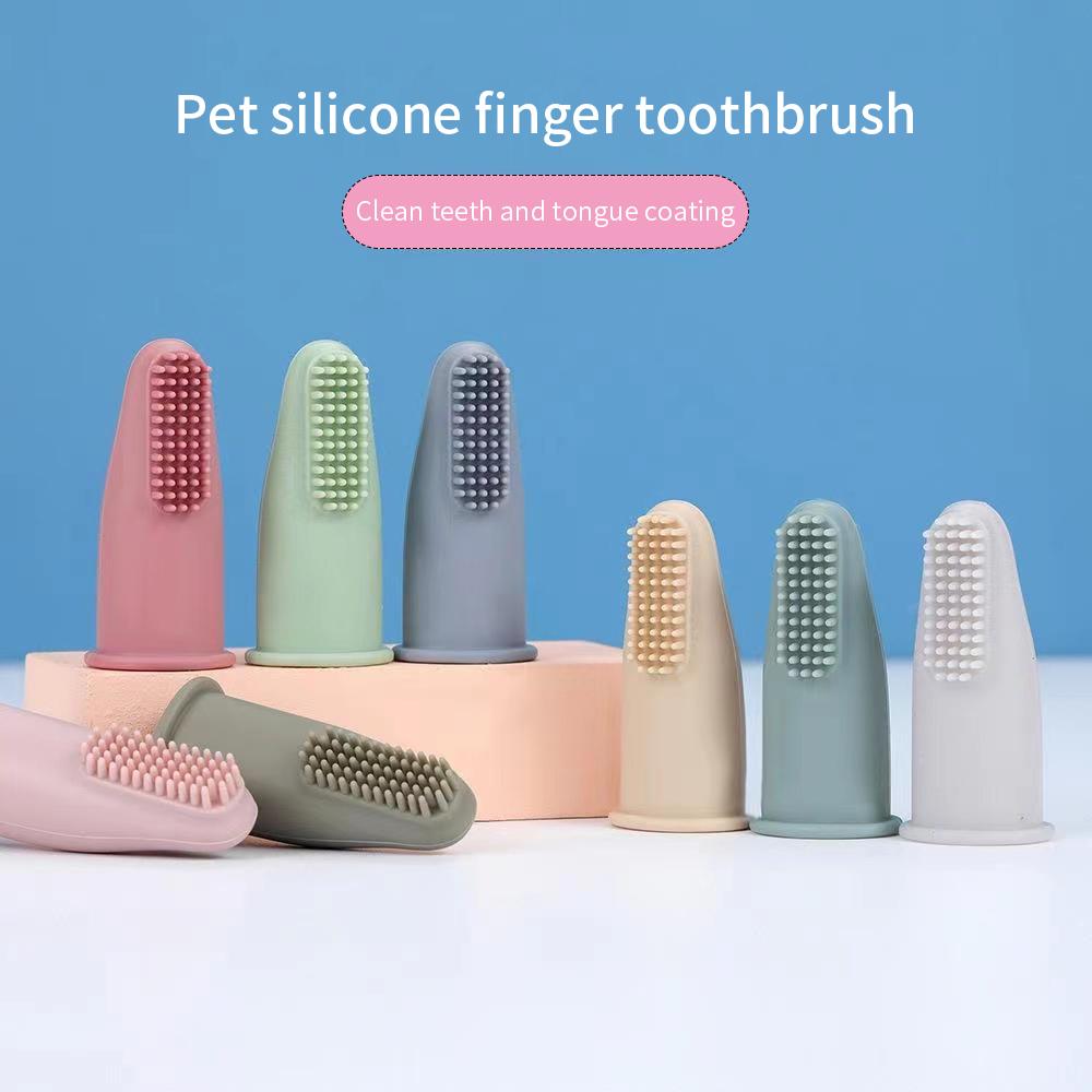 Супермягкая зубная щетка для собак и кошек, чистка зубов, уход за неприятным запахом изо рта, нетоксичная силиконовая зубная щетка для собак и кошек, чистящие средства