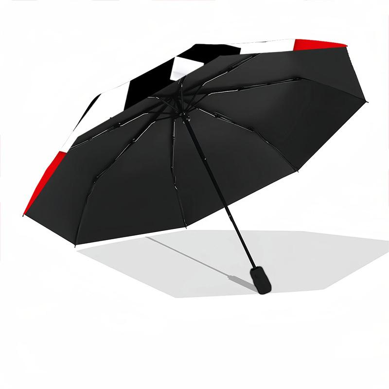 1pc Love Heart Sticker Automatic Open/Close Folding Umbrella - Compact 8-Rib Design, Daily Use, Perfect Gift for Friends & Family yy251124198