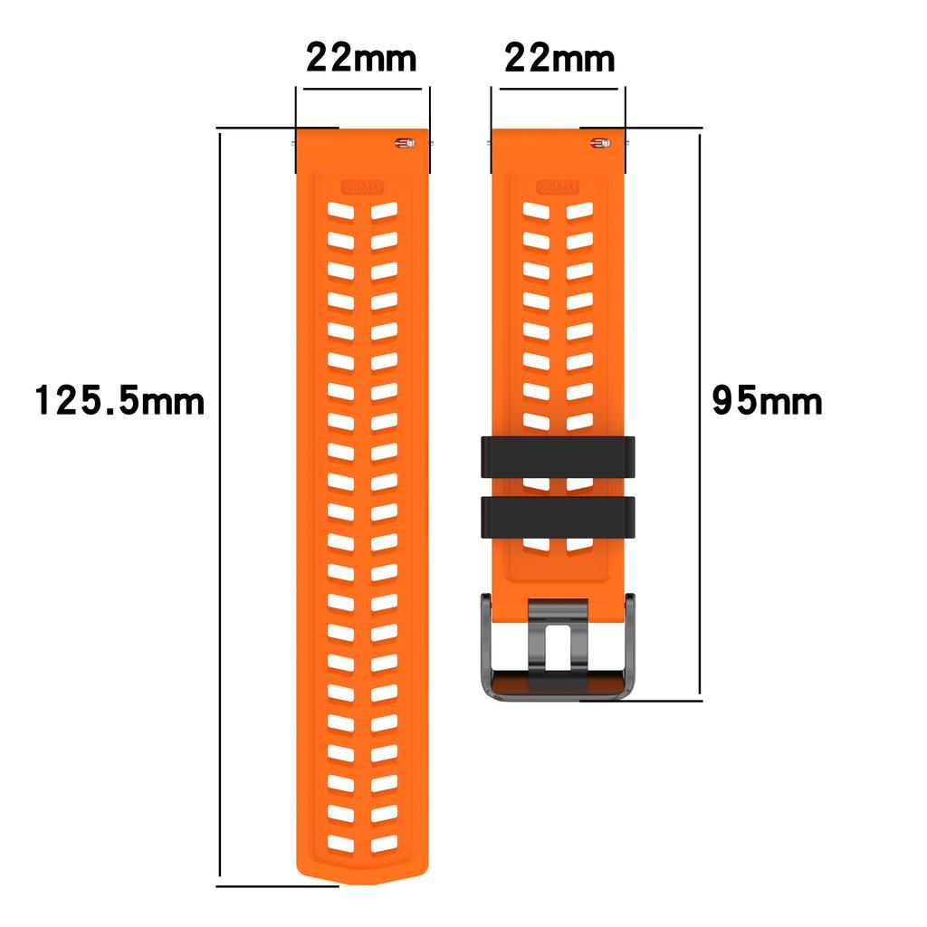 22mm Silicone Strap For Samsung Galaxy Watch3 45mm/Gear S3 Classic Sports Band For Huawei Watch GT 6 pro/GT 6 5 Bracelet Correa