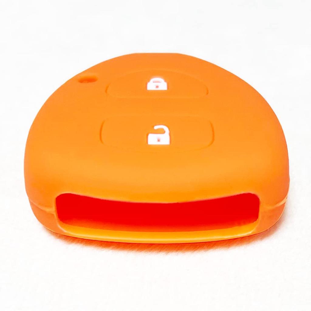 Силиконовый чехол IKT для ключа без ключа Toyota, 2 кнопки, оранжевый / 200