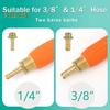 Outdoor Flower Sprayer Wand with Brass Barbs Anti-Slip Rubber Handle Comfortable Grip Rust-Proof Garden Sprayer