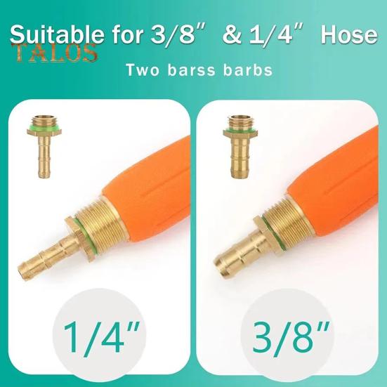 Outdoor Flower Sprayer Wand with Brass Barbs Anti-Slip Rubber Handle Comfortable Grip Rust-Proof Garden Sprayer