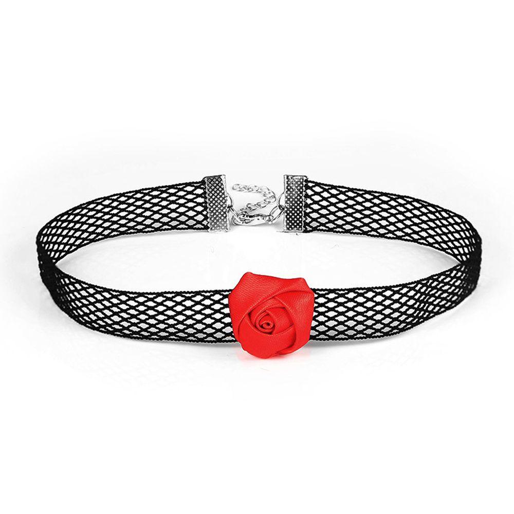 Flowers Halloween Jewelry Bat Women Choker Neck Collar Lace Choker Goth Necklace Gothic Choker