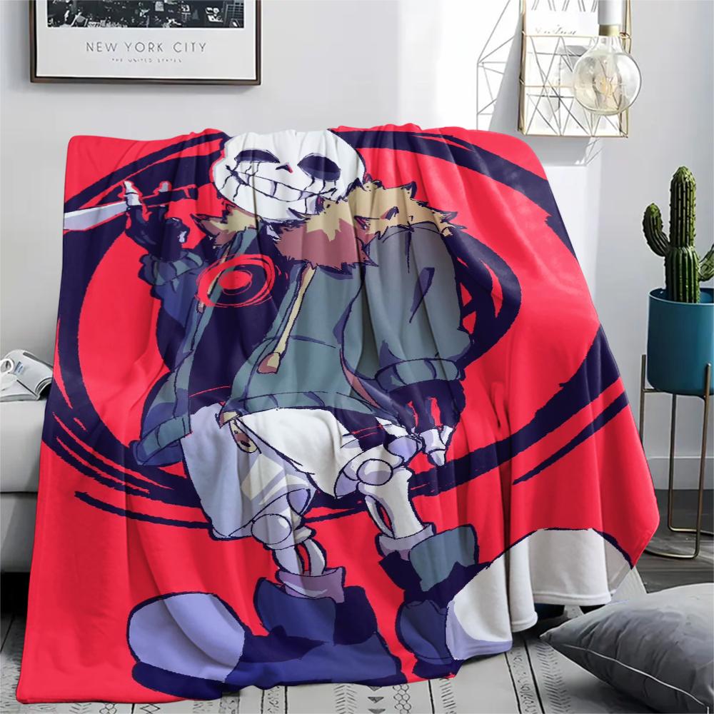 1PC Underlate Print Flannel Blanket, High quality Comfortable for All Seasons, Home Decor, Warmth and Comfort, Perfect for Christmas Gifts232