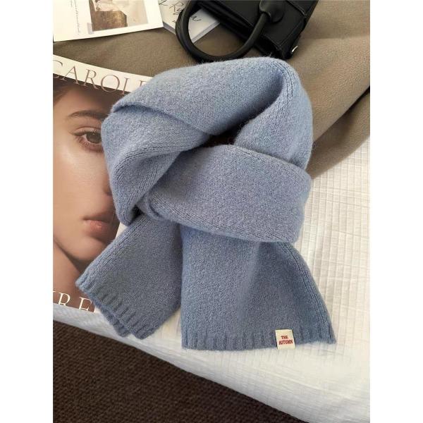 Шарф Qiandongge женский зимний корейский универсальный студенческий парный вязаный теплый шарф прямые продажи с фабрики
