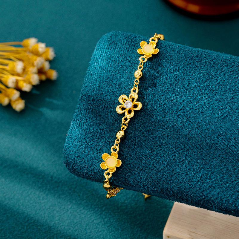 Simple Style Flower Bracelet Women's Small Flower Bracelet Jewelry Bracelet