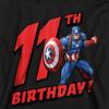 Captain America Childrens/Kids Heather 11th Birthday Hoodie