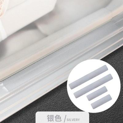 4 шт./компл. универсальные наклейки для автомобиля, потертости на пороге, против царапин, из углеродного волокна, авто наклейки на двери, наклейки