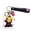 Adorable Silicone Pikachu Keychain Colorful Hoodie Accessory Gift For Birthdays