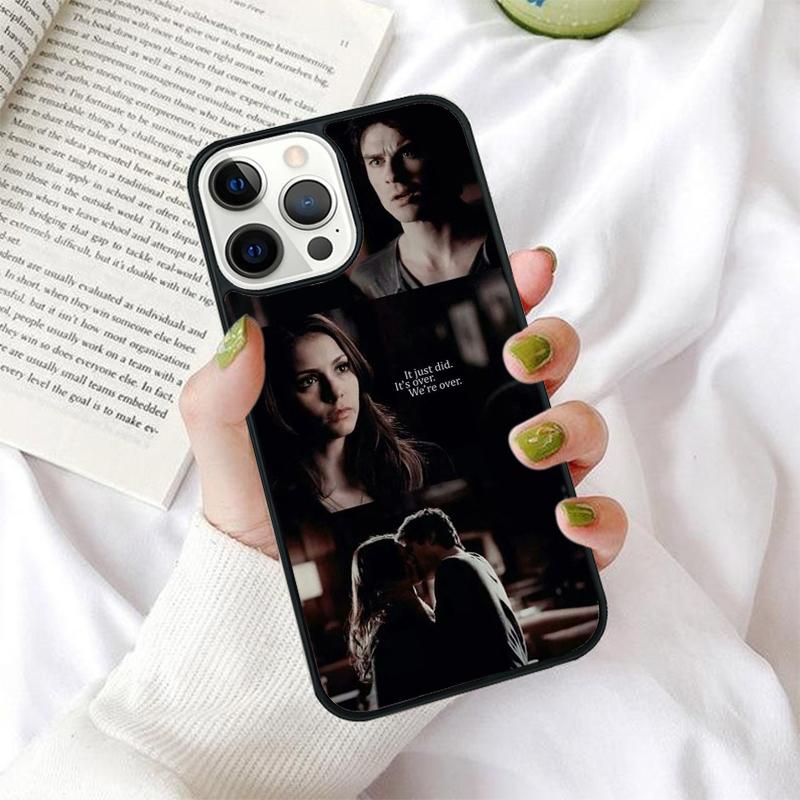 Чехол для телефона Elena Damon The Vampire Diaries для iPhone 17 Air 16 15 14 12 13 PLUS 11 PRO MAX Чехол Fundas Shell