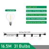 Вилка европейского стандарта, 220 В, сказочные гирлянды G40, светодиодный глобус для вечеринки, гирлянда, теплый белый винтажный светильник, декоративная уличная свадьба на заднем дворе