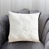 Plush Rabbit Pillow Cover 18 X 18 Inch Throw Pillow Cover Farmhouse Decor Pillow Case with Invisible Zipper for Sofa Bed Car Spring Decoration