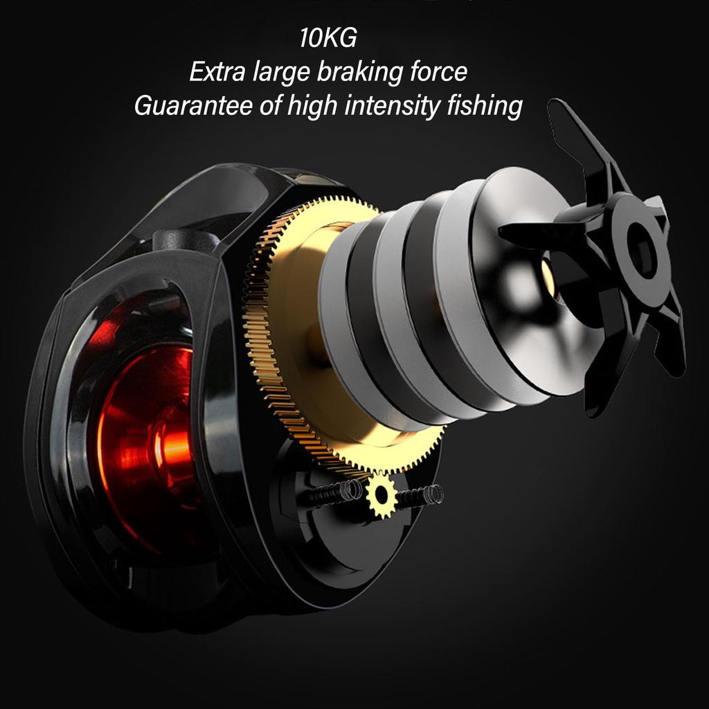 Fishing Reel Fishing Reel Rust Proof 1 Gear Ratio Easy Operation Lightweight Right Hand Handle 10 Kg Load Capacity Reel Explosion Proof Line Throw