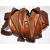 Leather Bag Goat Rucksack Backpack Genuine Laptop Vintage Travel Brown Men's