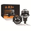 A3 + Car LED Headlight 2.5/3 Inch Lossless Bifocal Lens H4H7 Double Lamp Cup 60W High Power Laser Lens
