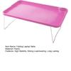 Folding Laptop Table with Non-slip Legs High Stability Strong Load-bearing Portable Collapsible Bed Table with Cup