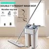 Spray Magic Automatic Spin Mop Avoid Hand Washing Ultrafine Fiber Cleaning Cloth Home Kitchen Wooden