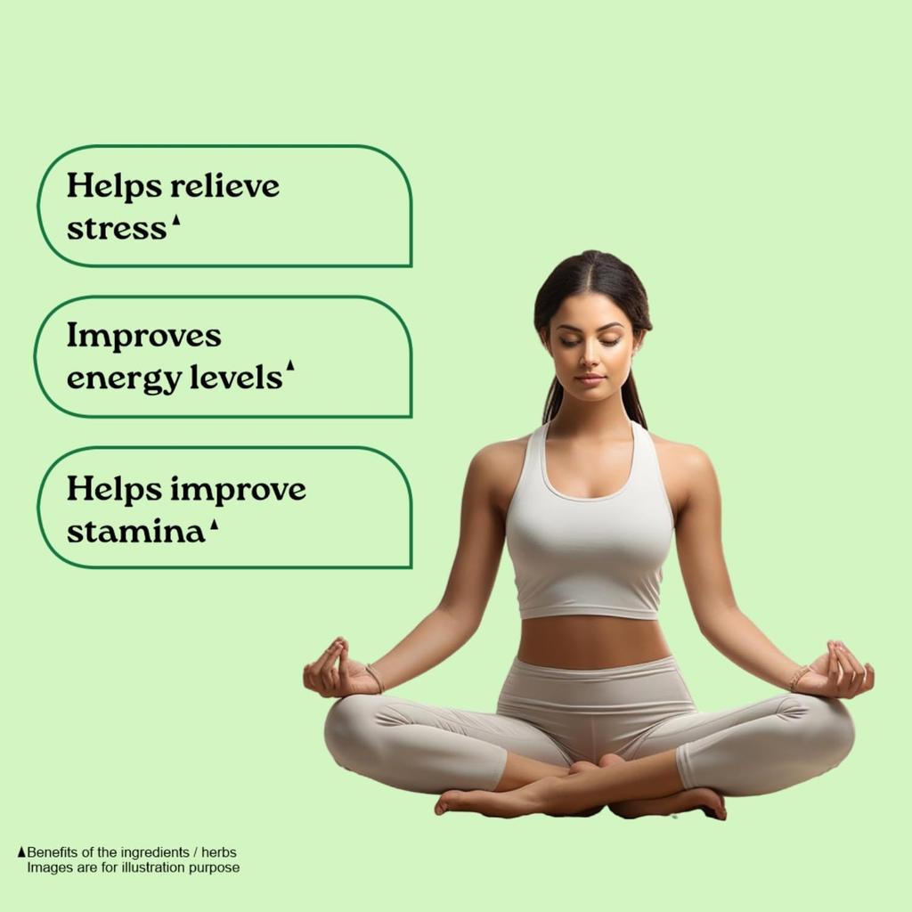 ORGANIC INDIA Ashwagandha Capsules 60 Veg Caps Boost Energy Stamina Support Vitality Stress Relief