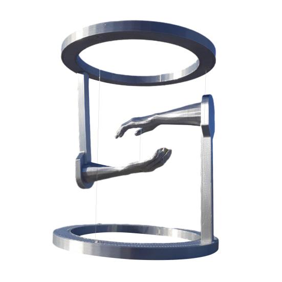 3D-печатное украшение-рука, бросающее вызов гравитации, Антигравитационная подвесная фигурка-статуэтка, Декор для дома, офиса, книжной полки, рабочего стола