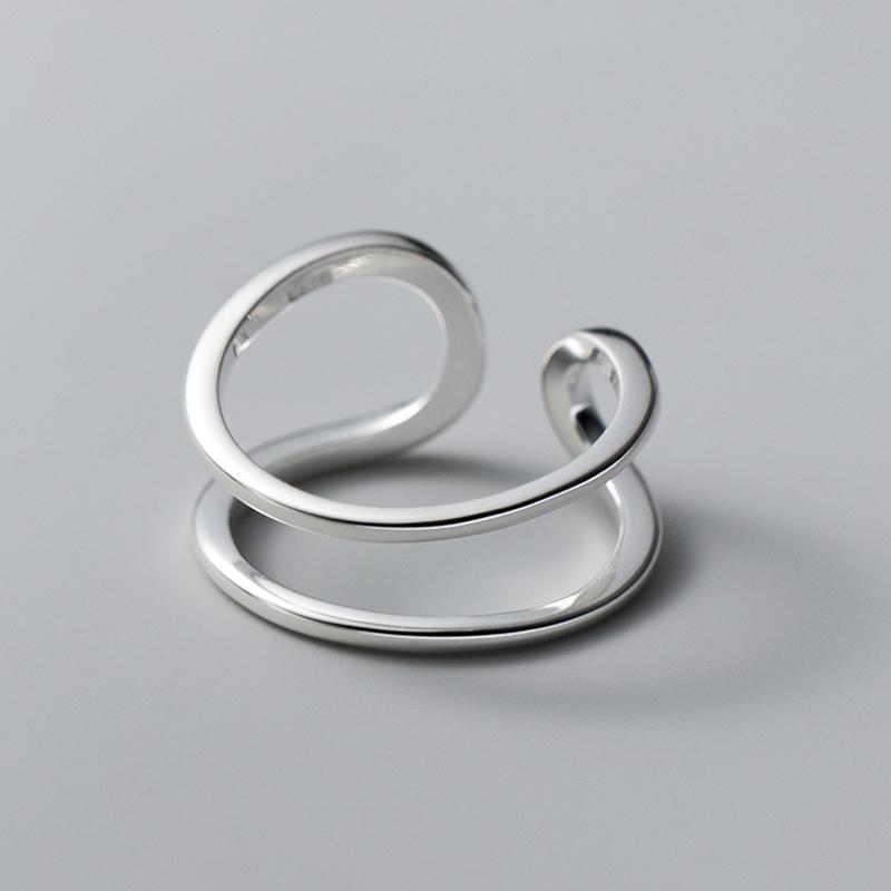 foxanry Полое геометрическое кольцо для женщин, пар, минималистичные вечерние ювелирные аксессуары, подарки