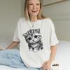 Sad Cat Meme Tshirt Aesthetic Big Eyes Cat Women Unisex Casual Cotton Graphic T Shirts Creative Streetwear Tops Tee Shortsleev
