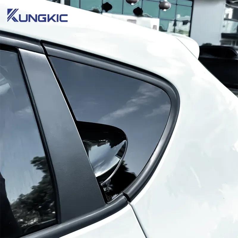 Carbon Fiber Pattern Rear Window Triangle Sticker For SEAT Leon MK1 Altea 2005 2006 2007 2008 2009 2010 2011 2012 Accessories