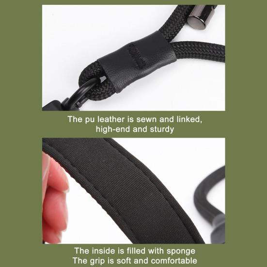 4,7-футовый прочный поводок для собак с двойной ручкой из нейлоновой веревки, поводок для тренировок на открытом воздухе для прогулок для маленьких, средних и больших собак