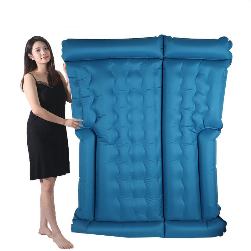 Надувной автомобильный матрас для путешествий, чехол для сиденья внедорожника, минивэна, мягкого матраса на заднее сиденье, воздушный насос, автомобильные аксессуары, кровать для путешествий в автомобиле