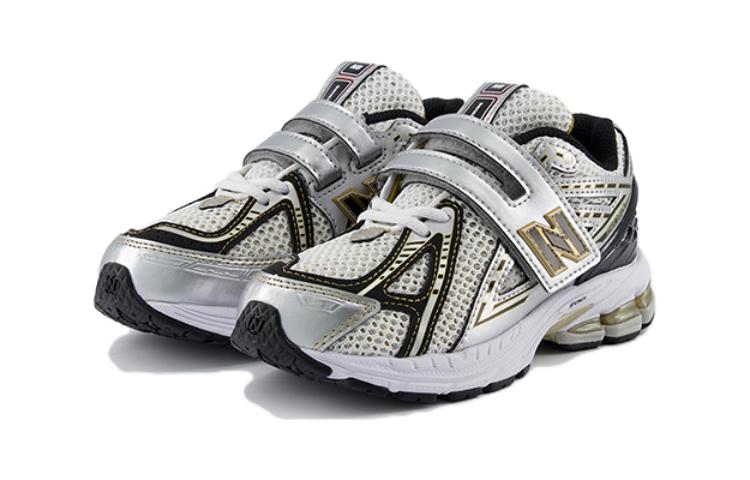 New Balance NB 1906R Амортизирующие Низкие Детские Беговые Кроссовки Серебристо-Белые Дети Возрастом 3-7 Лет PV1906RA