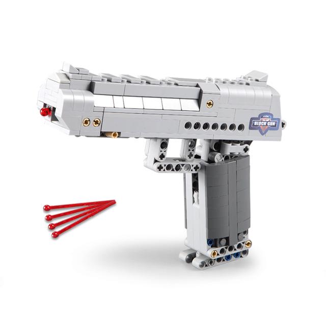 Пистолет Desert Eagle MK23, пистолет-пулемет Узи, военные строительные блоки ww2 для технической полиции
