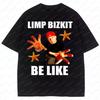 Limp Bizkit Оверсайз Футболки с Принтом Графические Мужские Женские Рок Металл Фан-подарки Короткий Рукав Летние Новый Стиль Одежда Y2k